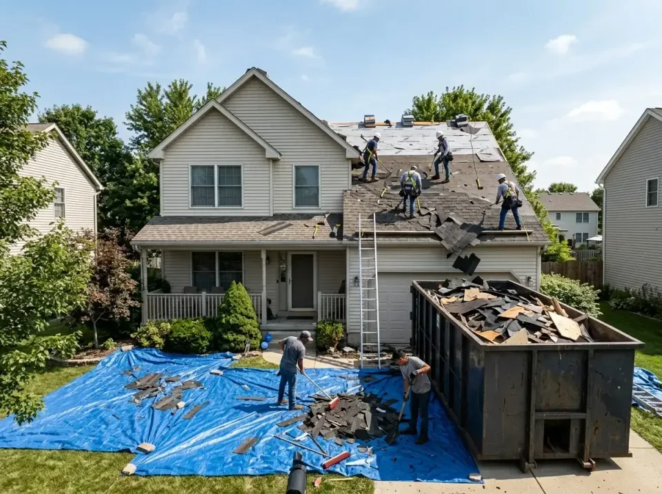 roof-replacement-debris-remova-004 — frequently asked questions, Cheapest Dumpster Rentals in Ocean Springs, MS